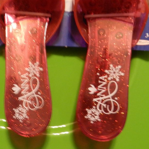 Disney Frozen Anna & Elsa Sparkle Shoes Toddlers Dressup Pretend roleplay NWT - Picture 6 of 15